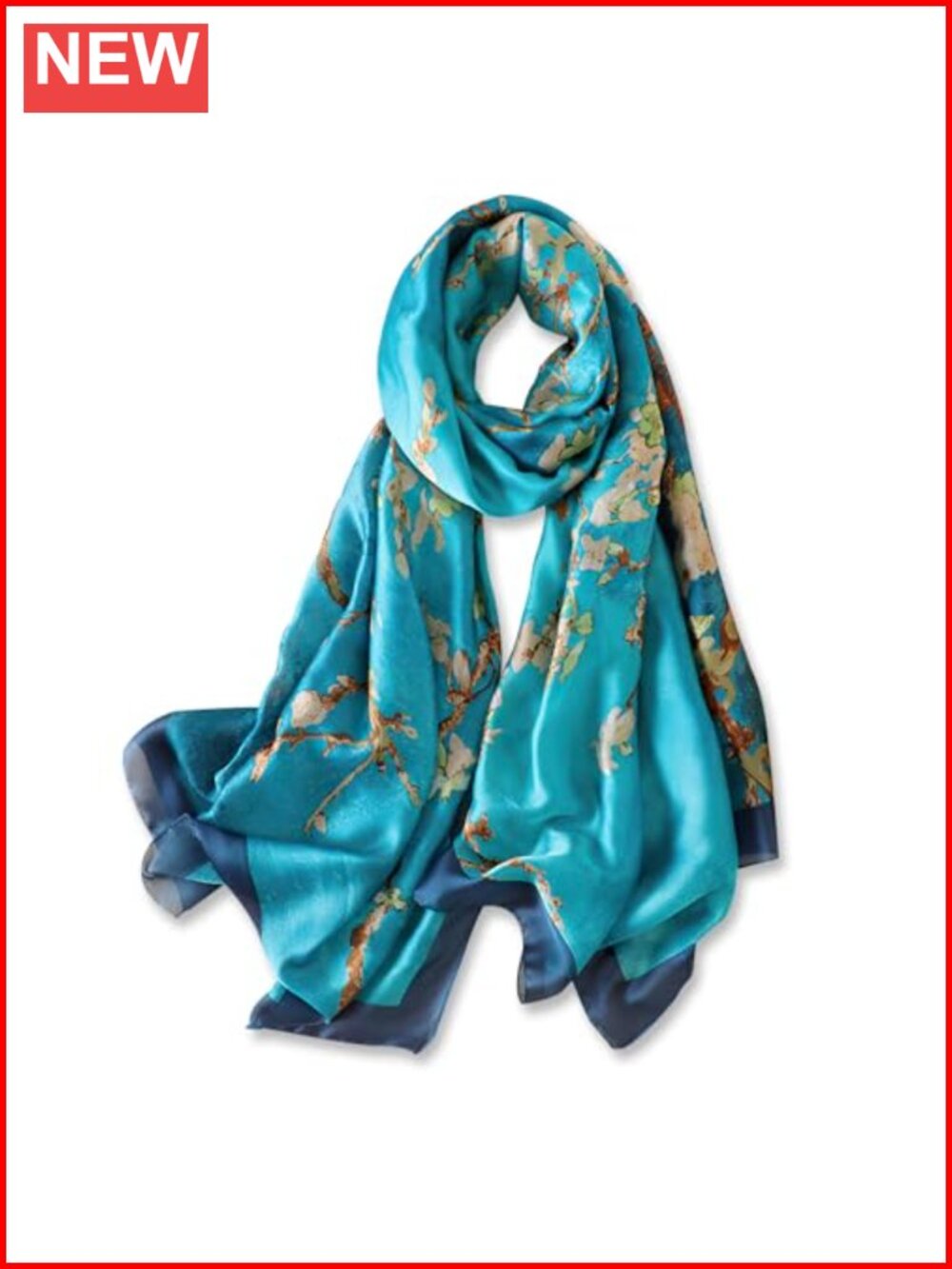 Silk Feeling Satin Long Scarf Shawl Wrap Headscarf Lightweight